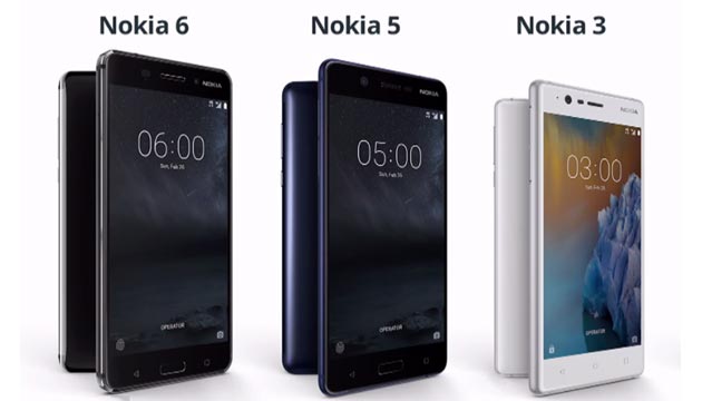 Ecco i nuovi Nokia 6, Nokia 5 e Nokia 3